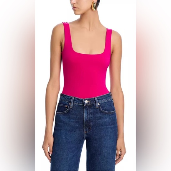Good American Tops - Good American Pink Body Suite Top